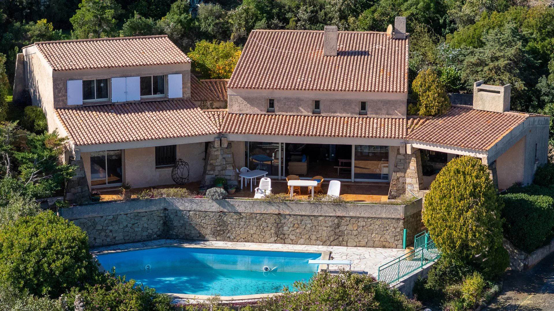1980s villa in its existing state, before enhancement